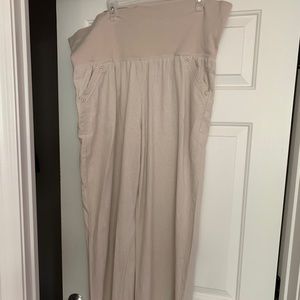 Wide leg trouser pants